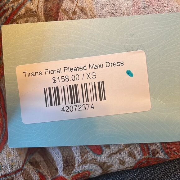 The Korner Tirana Floral Pleated Maxi Dress XS - Picture 7 of 9